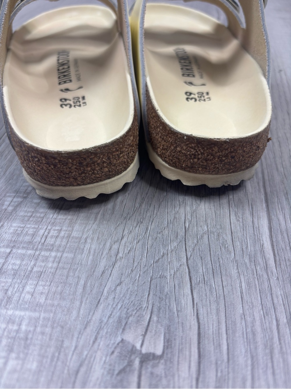 Birkenstock Arizona Big Buckle sandals glossy yellow patent leather size 39 - Picture 5 of 9